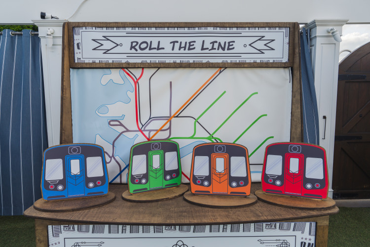 Boston Carnival Stall- Roll The Line T Stop Game