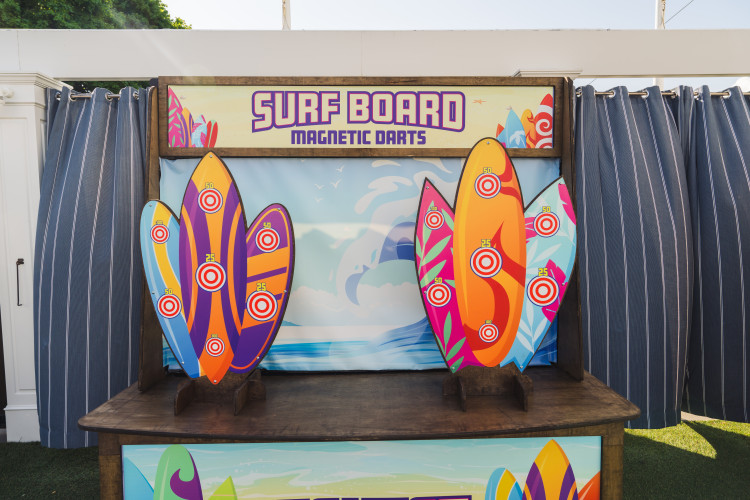 Beach Boardwalk Carnival Stall- Surf Board Darts