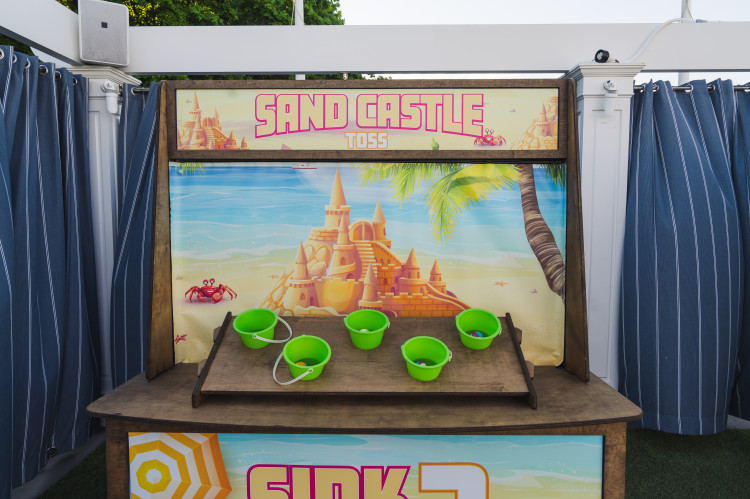 Beach Boardwalk Carnival Stall- Sand Castle Toss