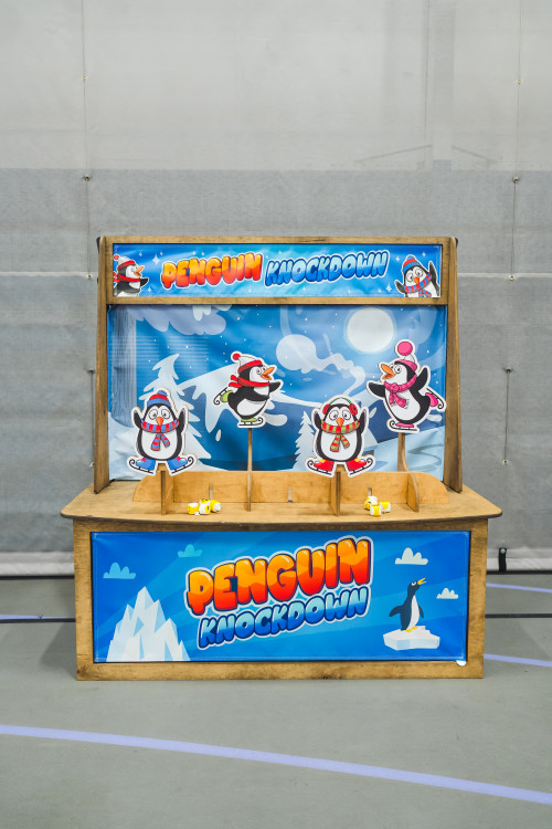 Winter Carnival Stall - Penguin Knockdown