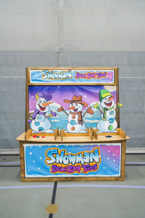 Winter Carnival Stall - Snowman Bean Bag Toss