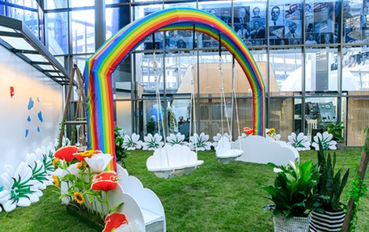 Rainbow Swing Set