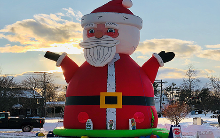 World's Largest Santa Bounce