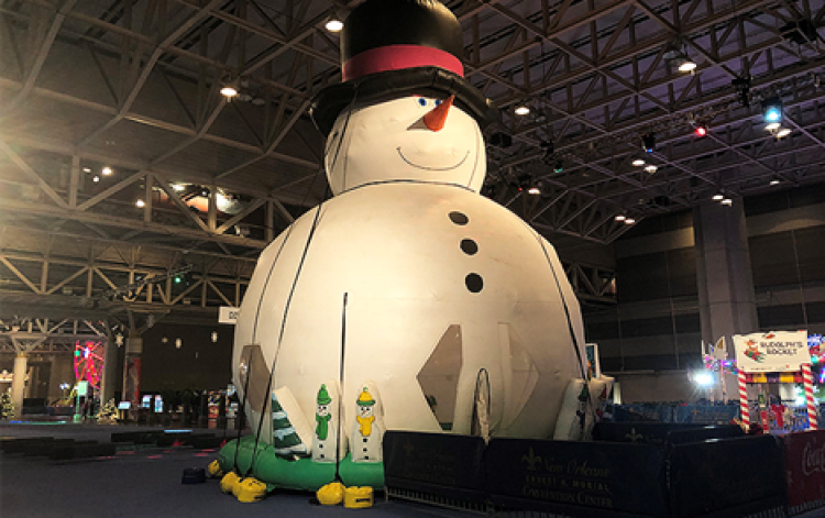 World's Largest Snowman Bounce