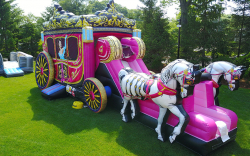 Princess Carriage Combo Bounce House