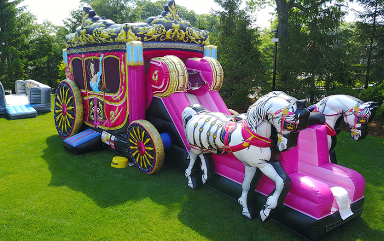 Princess Carriage Combo Bounce House