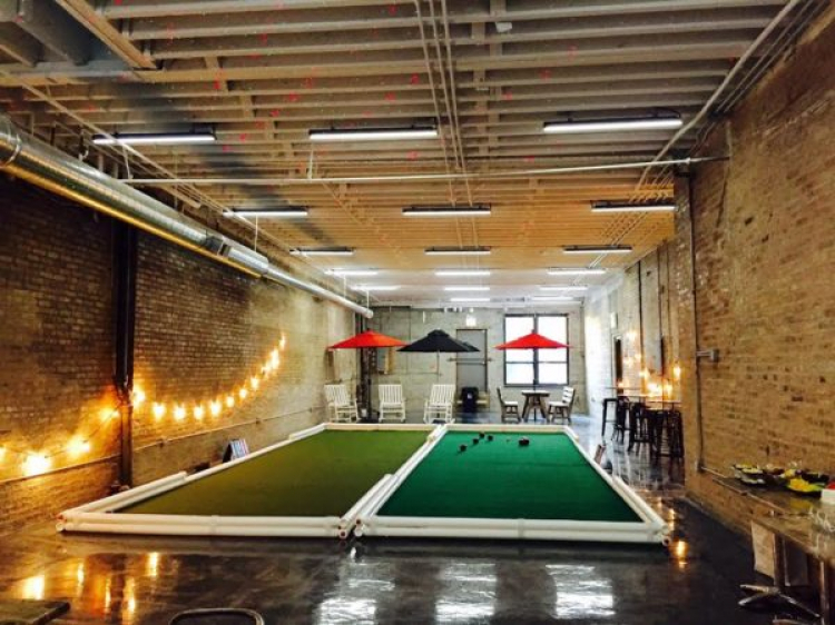 Bocce Ball Two Lanes