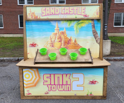 Beach Boardwalk Carnival Stall- Sand Castle Toss