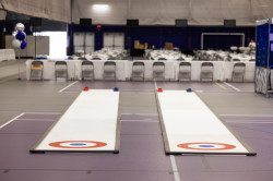 Synthetic Curling Lane Pair
