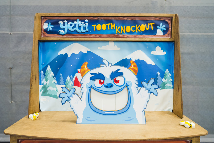 Winter Carnival Stall - Yetti Tooth Knockout