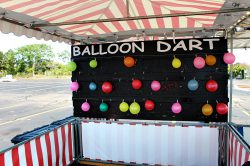 Balloon Darts with Carnival Booth