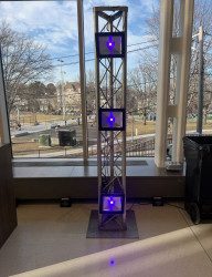 Black Light Truss Tower