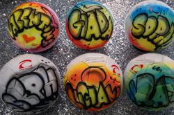 Airbrush Soccer Balls
