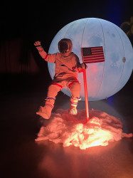 Levitating Astronaut with Moon Inflatable (2 Hours)