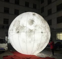 Giant Glowing Moon Balloon