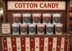 Vintage Carnival Stall: Cotton Candy