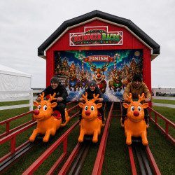 Human Reindeer Racer